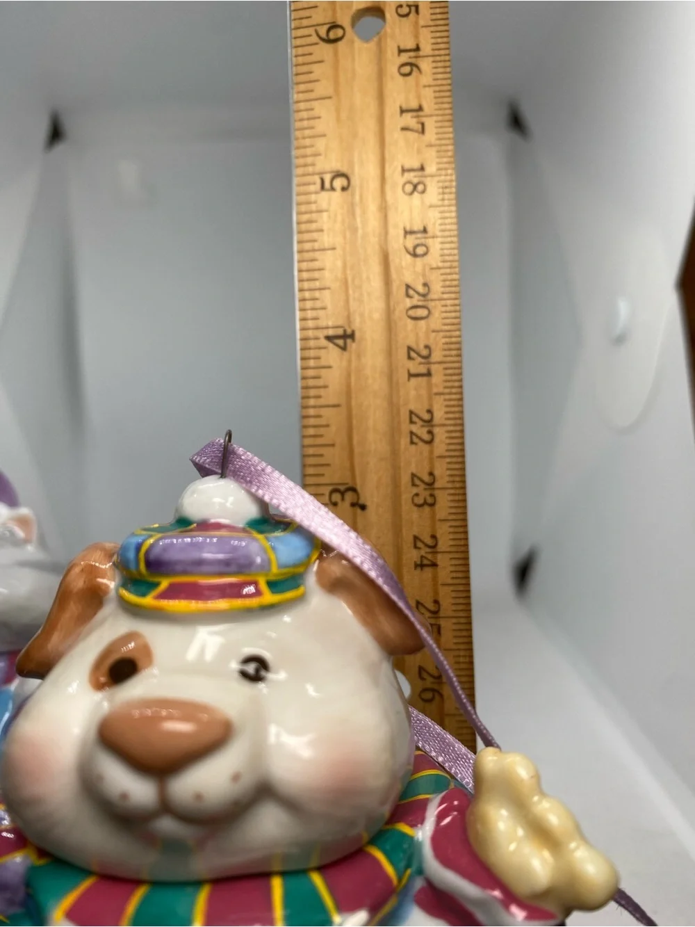 Hallmark 1996 Clyde Dog & Carmen Cat Cookie Jar Ornaments Vintage Set of 2 USED